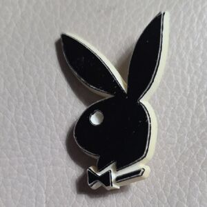 Black Bunny Logo Pin